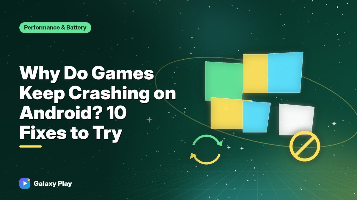 Broken game window pieces snapping back together over a phone screen
